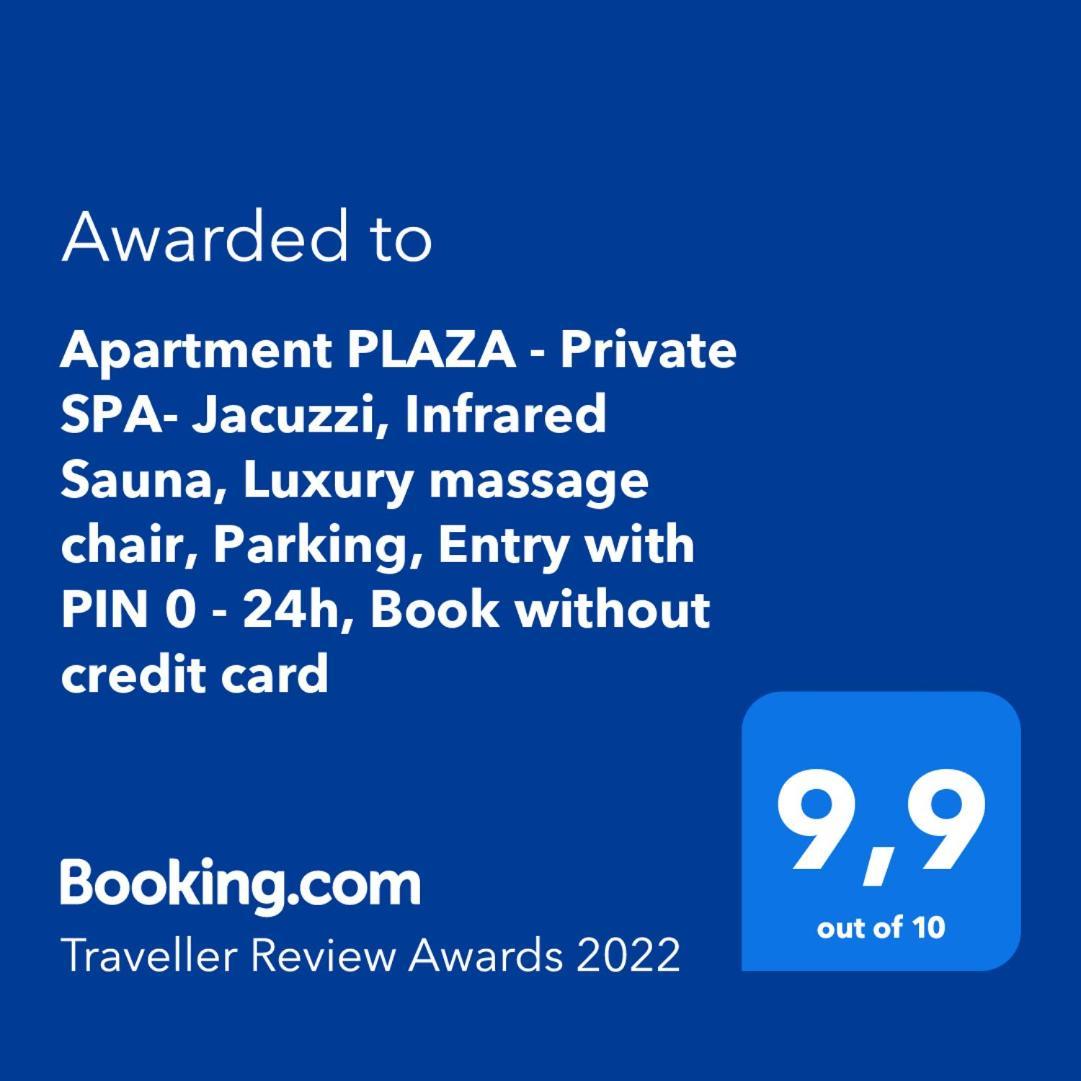 Apartment Plaza ----Wallbox 11Kw 16A ----- Private Spa- Jacuzzi, Infrared Sauna, Luxury Massage Chair, Parking, Entry With Pin 0 - 24H, Free Cancellation 24 Hours Before Check In Slavonski Brod Pokój zdjęcie
